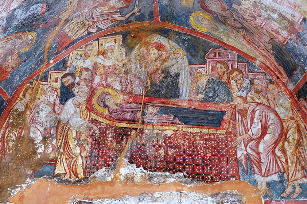 Inside the Church of the Koimesis, Alikampos